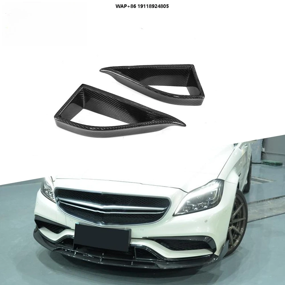 

CLS-Class W218 CLS63 Carbon Fiber Front Bumper Air Vent Intake for W218 AMG 15-17