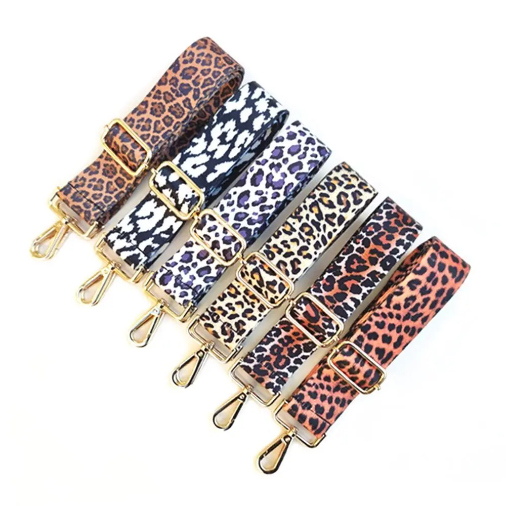 High Quality Replacement Leopard Print Bag Strap Adjustable Handbag Belt Wide Shoulder Bag Strap Bag Strap Bag Accessories