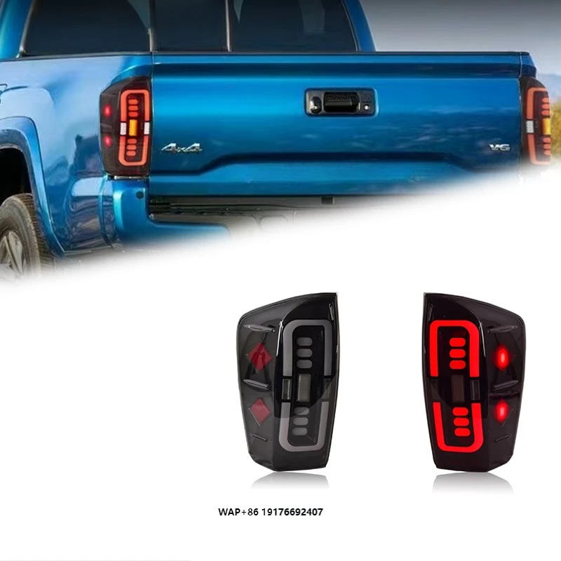 

FT Car Lights ForToyota Tacoma Taillights 2015-2023 Upgrade LED Tail Lamp Dynamic Turn Signal Light Car Taillights Assembly