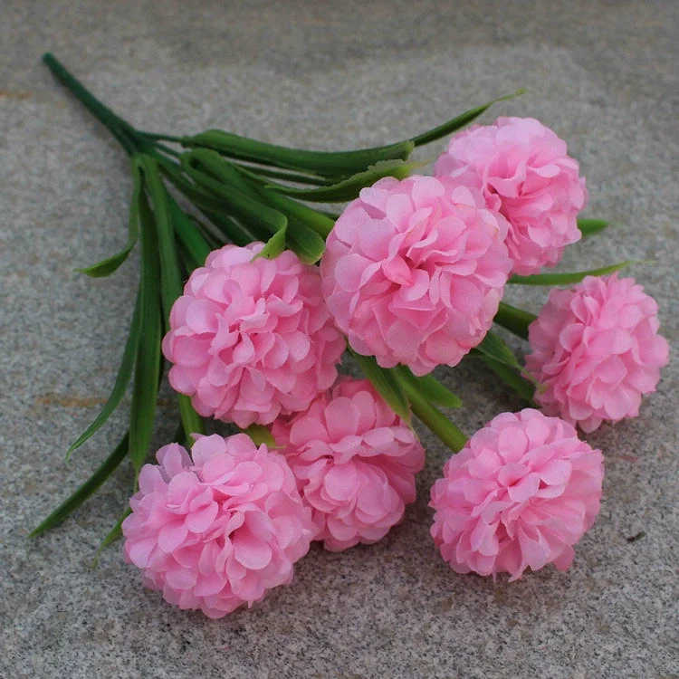 1 stücke 7-köpfe Künstliche Blume Simulation Hortensien Blume Zwiebel Ball Geformt Hochzeit Im Freien Hause Dekoration Fotografie Requisiten – Detail 12