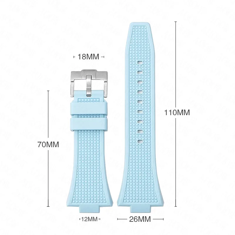 Correa de silicona para Tissot PRX Series, 40MM, T137.407/T137.410, correa de goma de repuesto informal para hombres, herramientas de liberación