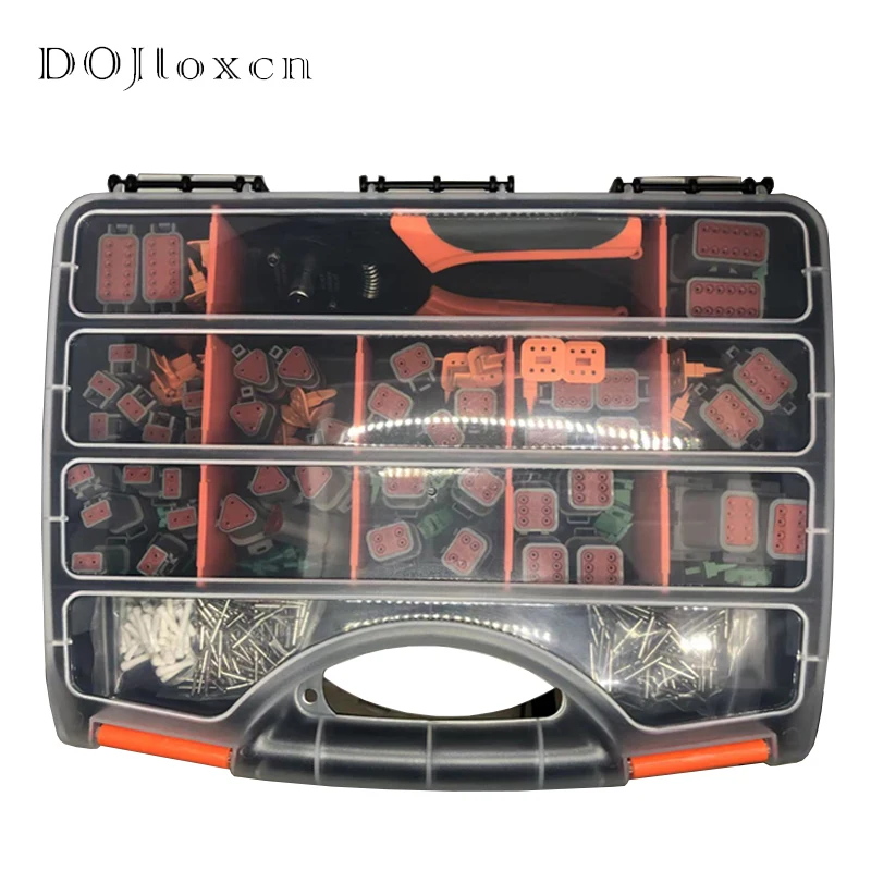 Imagem -02 - Deutsch Série dt Kit Conector Impermeável com Terminal Caixa de Ferramentas de Reparo Dt062 12s Dt04-2 12p Peças 321