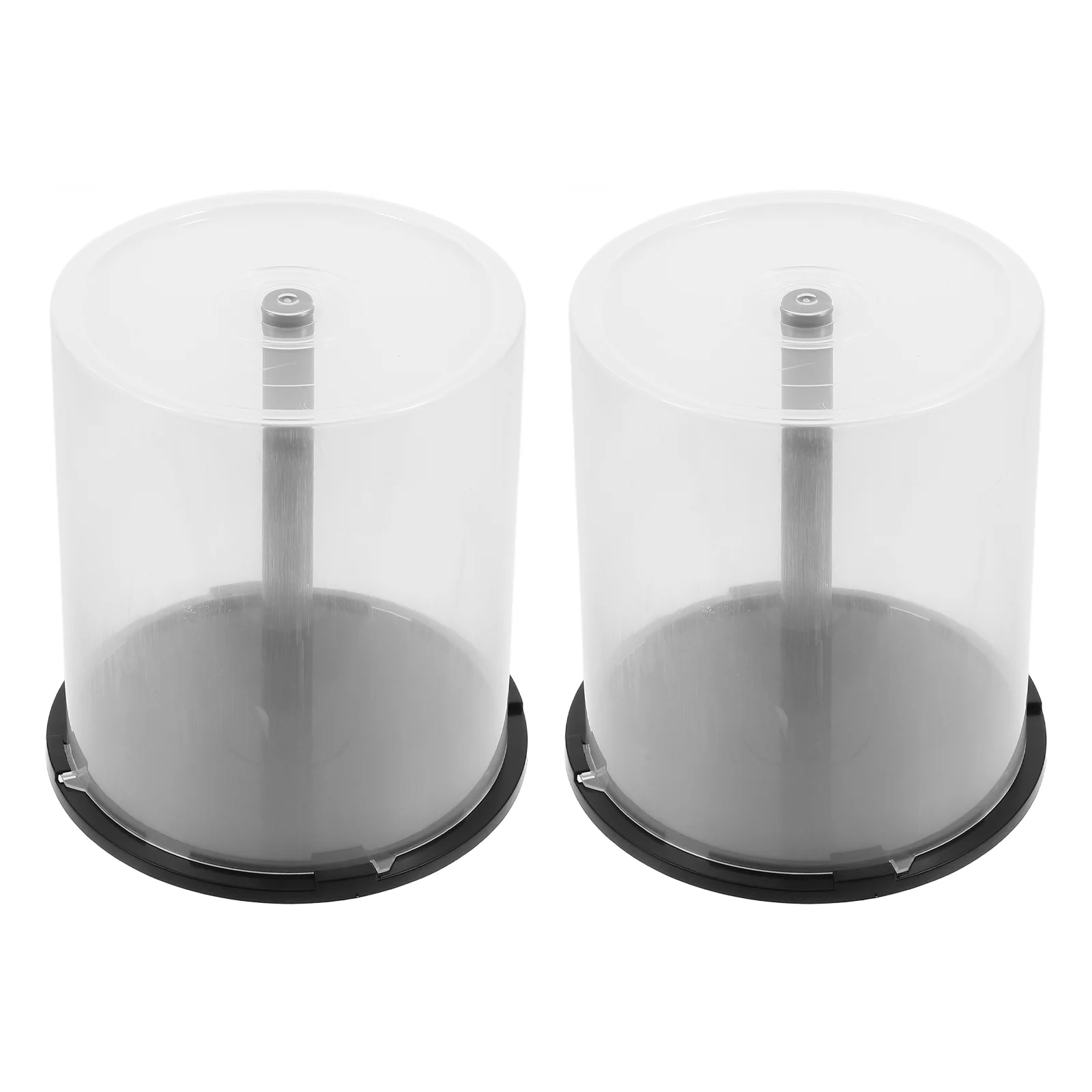 2pcs Empty CD Storage Bucket DVD Storage Holder Portable DVD Storage Container CD case DVD case CD storage holder