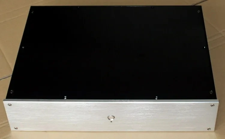WA51 알루미늄 인클로저 프리앰프 섀시 파워 앰프 케이스, 박스 크기 312x425x90mm