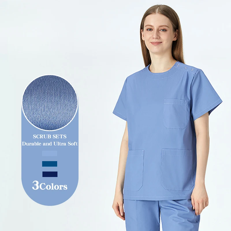 Women's Doctor Nurse Uniforms Medical Scrubs Dental Assistant Workwear Veterinary Suit Hospital Clinic Surgery Outfit 210