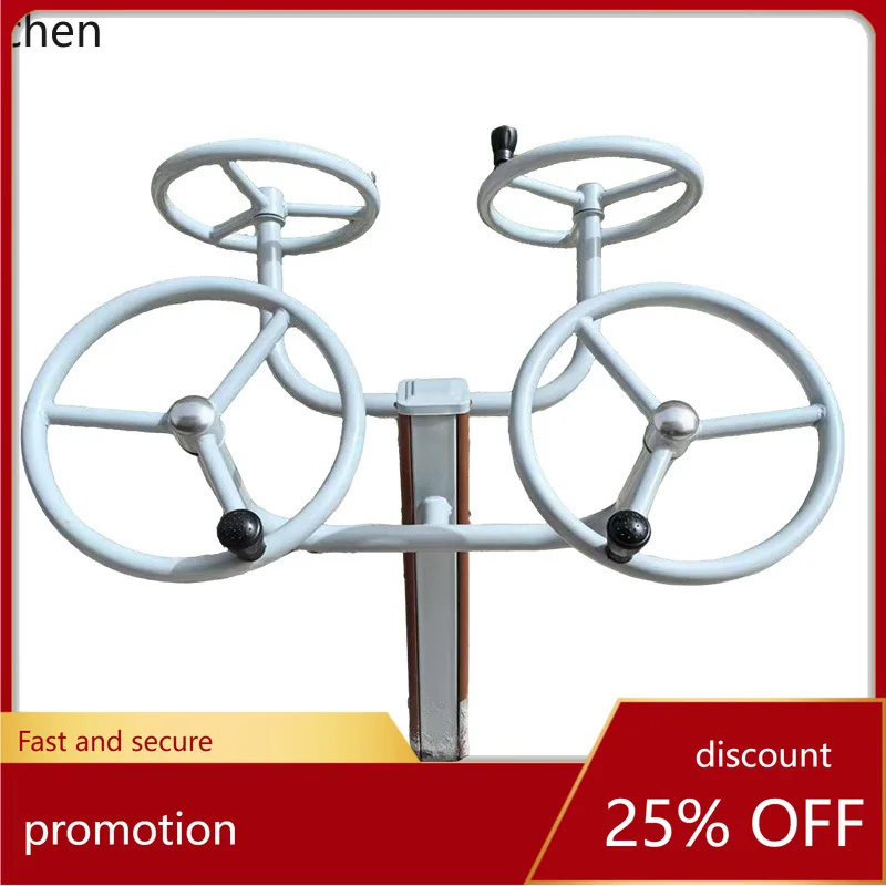 

ZML Fitness Path Park Community Plastic Wood Outdoor Sports Equipment Set Combination Fitness Path