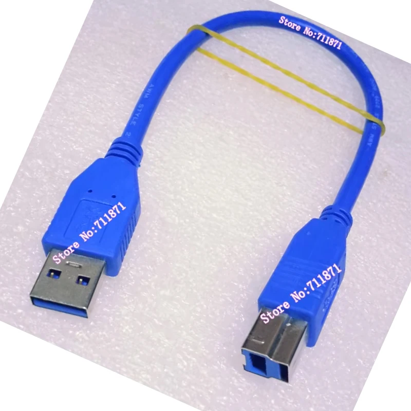 Usb3.0 Data Line Wire A to B Male USB 3.0 USB3 Print Cable Blue 30cm Usb3.0 Printer Cable A Male B Male Printer HDD-BOX CD-ROM