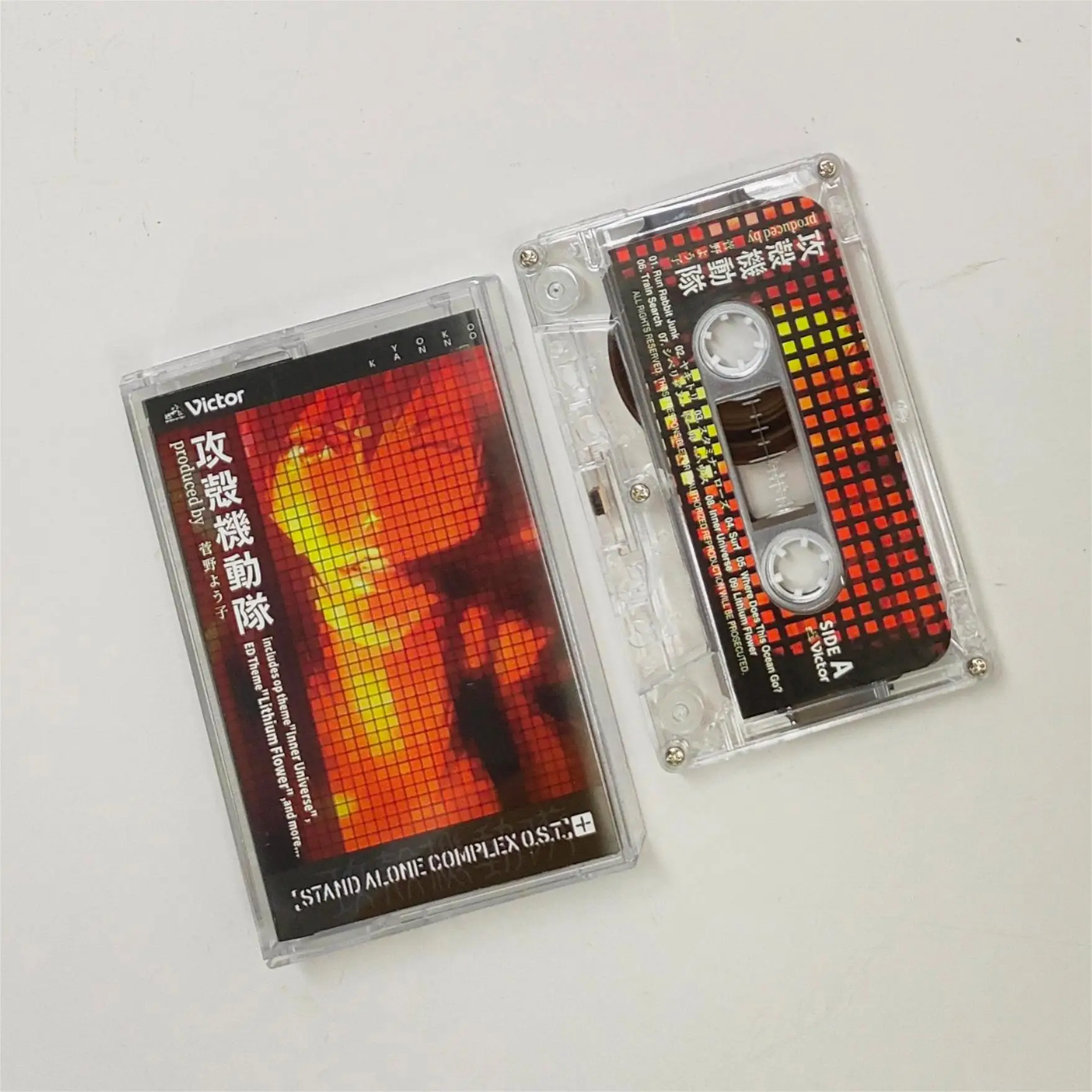 Classic Yoko Kanno Ghost In The Shell Music Cassettes Stand Alone Complex OST Album Music Tape Cosplay Recorder Soundtracks Box