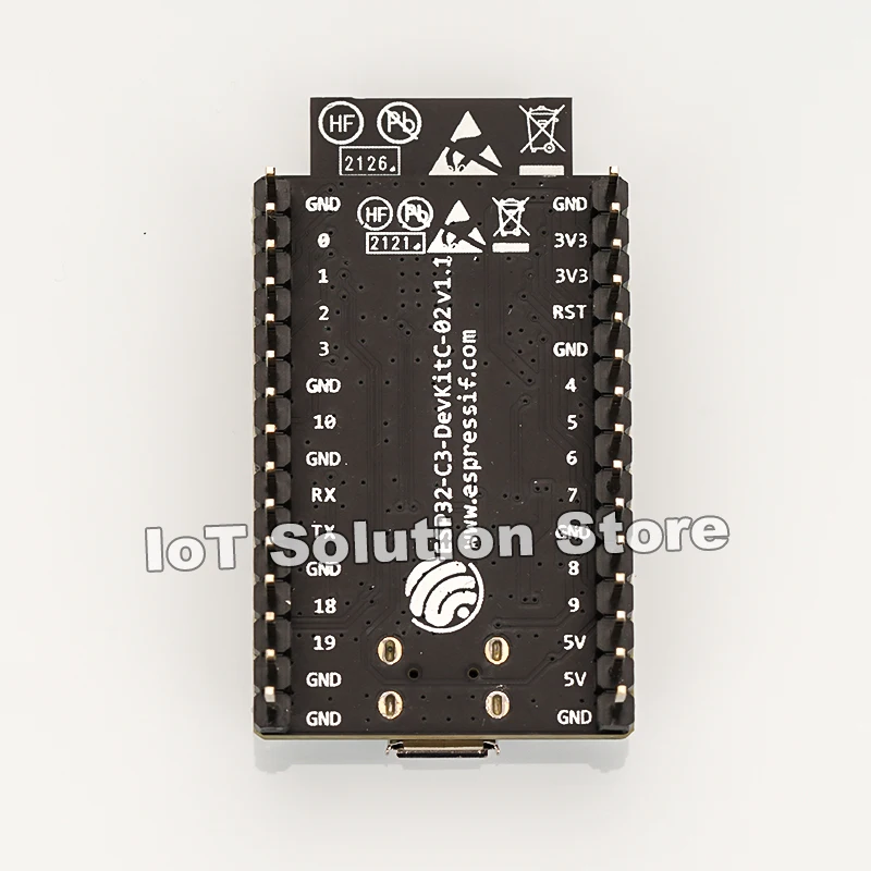 ESP32-C3-DevKitC-02 2.4G WiFi BT BLE Development Kit Board Equipped with ESP32-C3-WROOM-02 Module 4MB Flash ESP32-C3-DevKitC