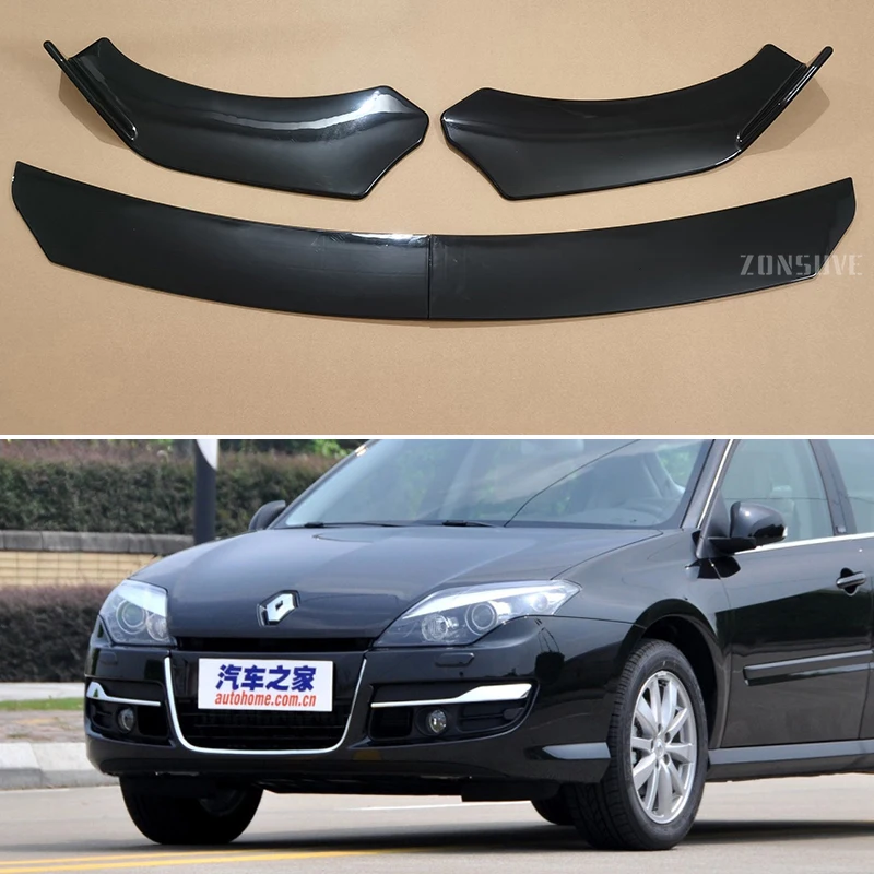 Use For Renault Laguna 2011--2024 Year Front Bumper Lip Splitter Spoiler Body Kit Accessories