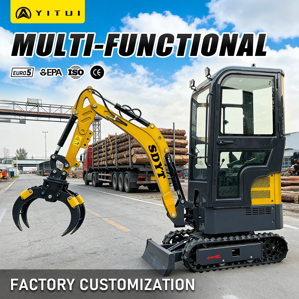 

Компактный мини-экскаватор 0,8 тонны, гидравлический экскаватор, портативный мини-экскаватор для садовой фермы, строительные проекты по индивидуальному заказу