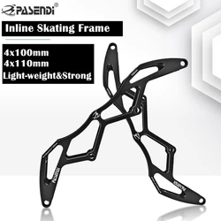 PASENDI Professional Speed Skating Frame Aluminum Integrated 4 Wheels Skating Bracket Lightweight Strong  Inline Chassic