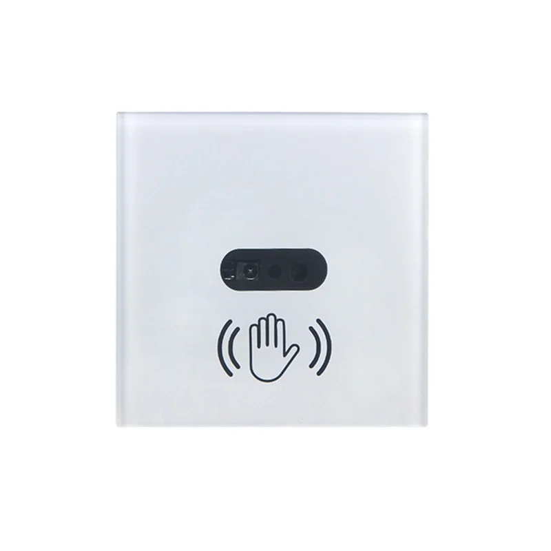 

Wall Smart Light Switch Infrare IR Sensor No Need Touch Glass Screen Panel Electrical Power on Off Lamp EU Plug