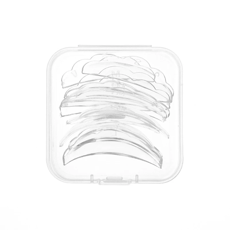 5Pairs Transparent Silicone Eyelash Perm Pads Self-Adhesive Lifting Lashes Rods 3D Eyelash Curler Accessories Makeup Tools