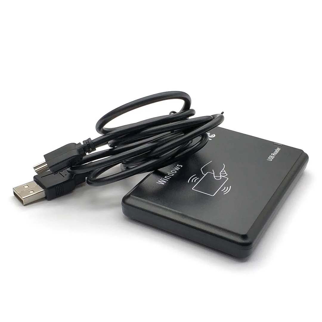Lettore RFID 125Khz 13.56MHz EM4100 lettore di Smart Card con sensore di prossimità USB dispositivo di emissione senza unità EM ID USB per controllo