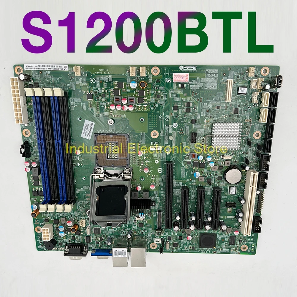 

S1200BTL For Server Motherboard LGA1155 SATA3 Supports E3-1230 V2