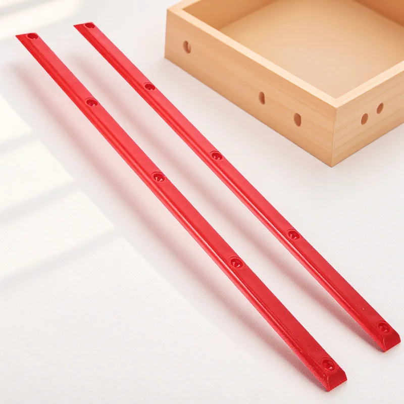 

2Pcs Plastic Skateboard Rib Bone Rail Sturdy Anti-Collision Strip for Longboard Deck Replacement Parts Edge Guard