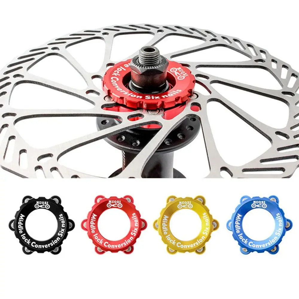 Aluminum Alloy Centerlock Lock Ring Front 9 12 15mm Hub Thru Axle Centerlock to 6-Bolt Rotor Adapter Rear 9 12 15 20mm