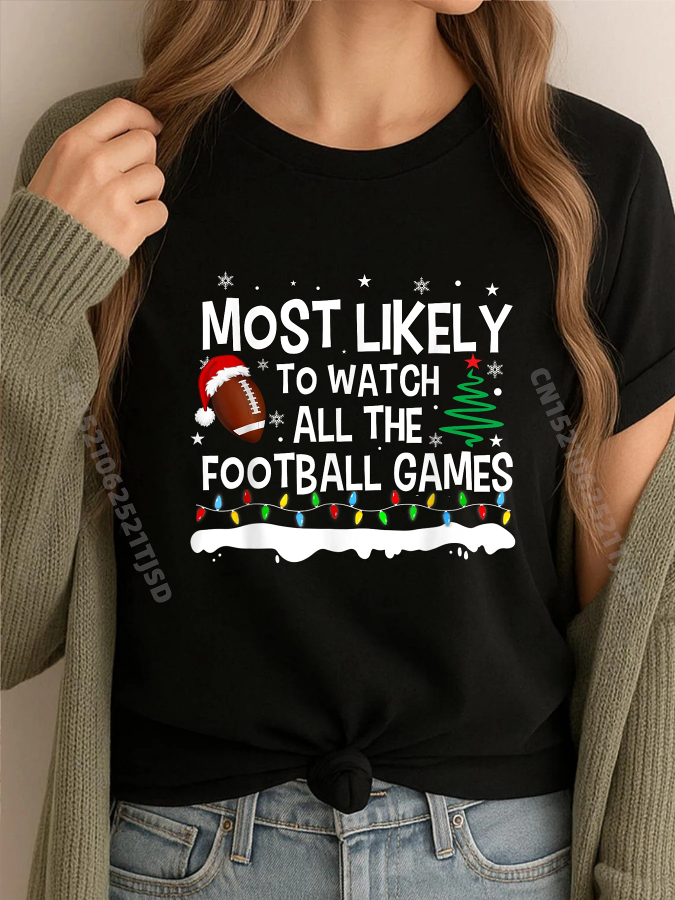 

Самые мнется смотреть все футбольные игры Рождественские семейные рубашки Футболка с рисунком Мужские футболки в стиле Харадзюку с принтом