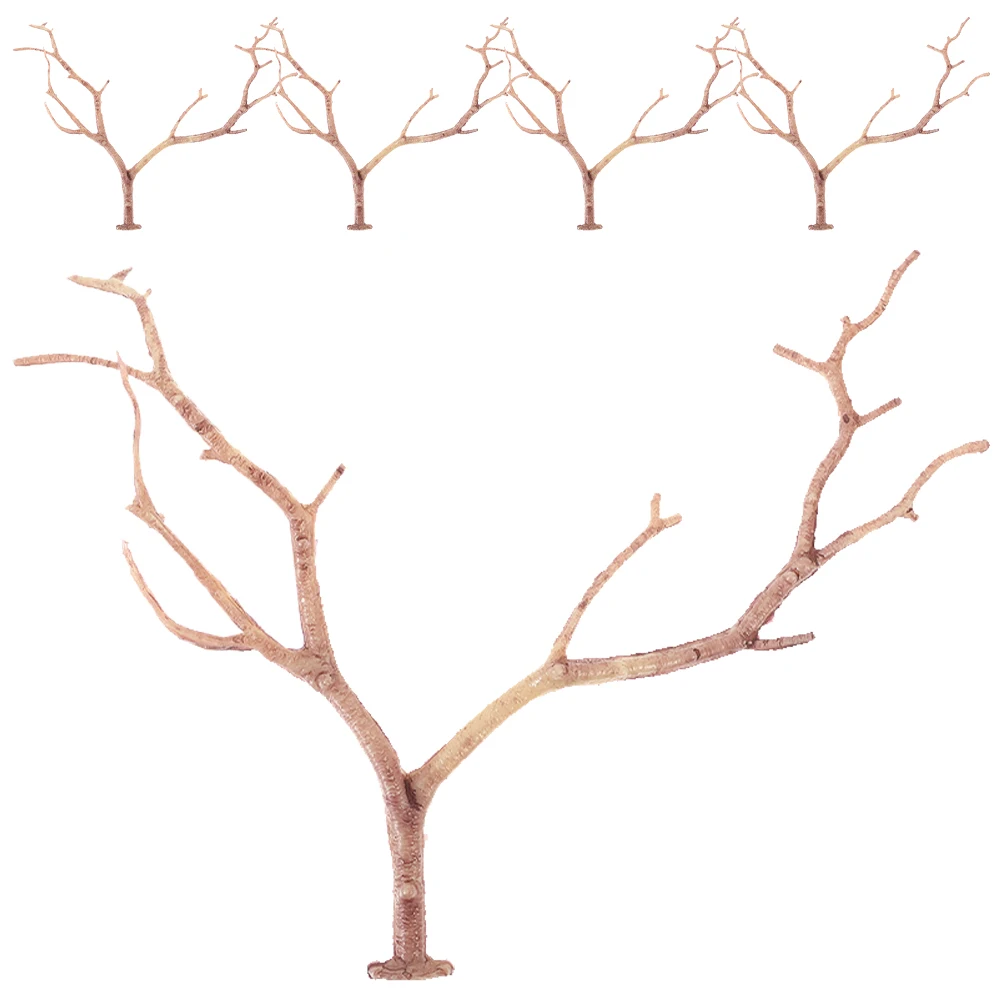 

6 Pcs Simulated Antler Branches Mini Antlers Embellishments Artificial for Decoration Tree Plastic Stems