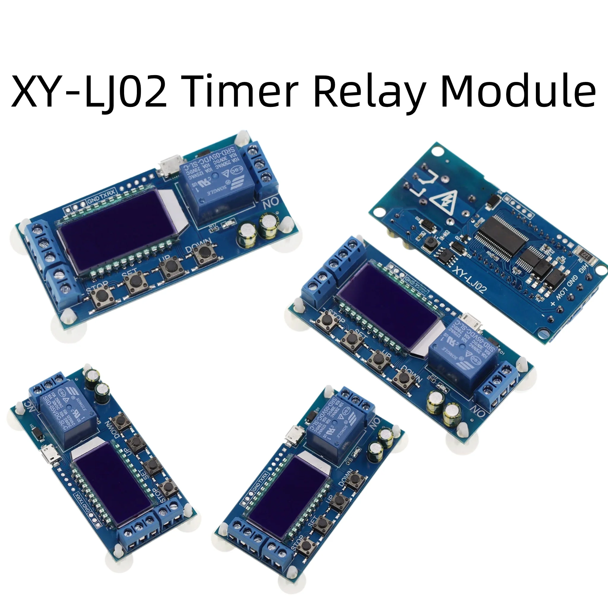 XY-LJ02 1 Channel Timer Relay Module LCD Display Trigger Delay Cycle Timing Switch for Automation Control DIY