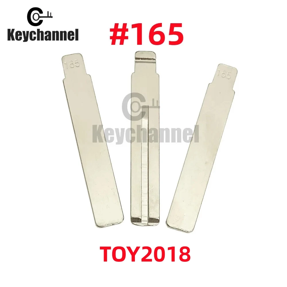 Keychannel 10pcs 165# KD Keyless Key Blade TOY2018 Car Emergency Remote Blade for KD KEYDIY VVDI XHORSE Remote for Toyota Lexus