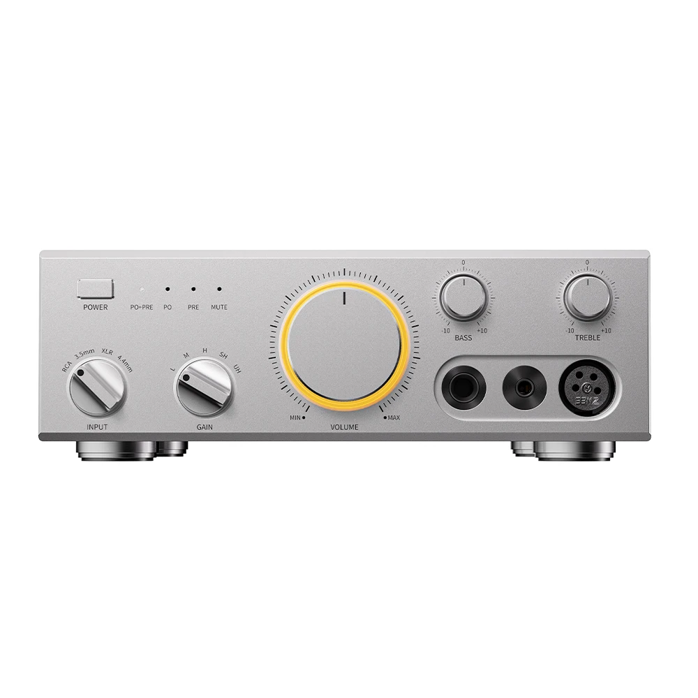 FIIO CLASS A Desktop Klasse A Hoofdtelefoonversterker, 4000mW+4000mW gebalanceerde uitgang, 5-niveau versterking, bas- en hoge tonenregeling