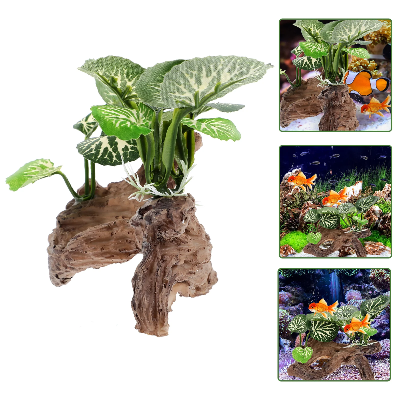 

Lifelike Aquarium Fake Plant Landscape Decoration Simulated Hideout Accessories Trunk Tank Decor Aquarium Trunk Fish Tank Fish