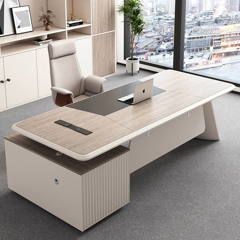 Boss Unusual Office Desk High Quality Secretary European Computer Desks Conference Drawers Bureau Meuble Living Room Furniture