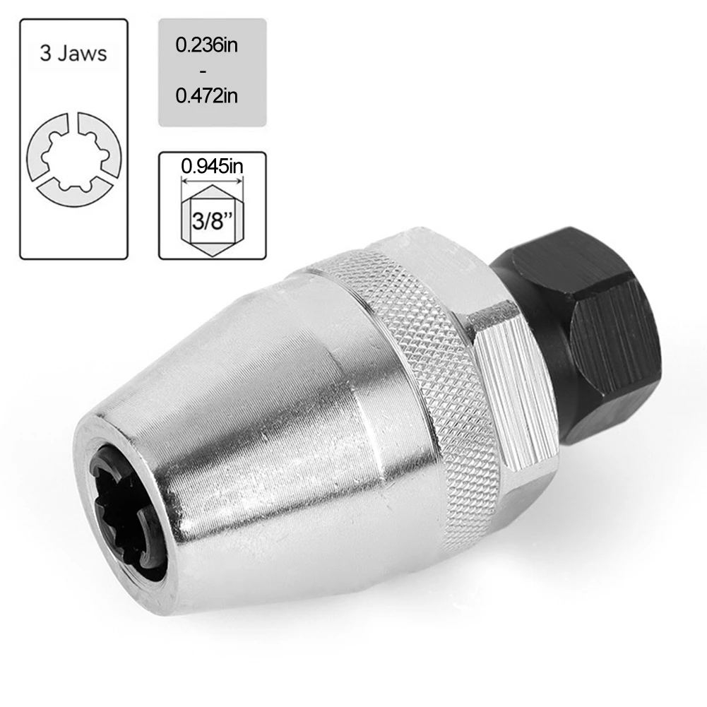 

Broken Bolt Remover 3/8 Inch Damaged Bolt and Stud Extractor Tool Threading Head Socket Remover for Rust Painted Waste Bolts
