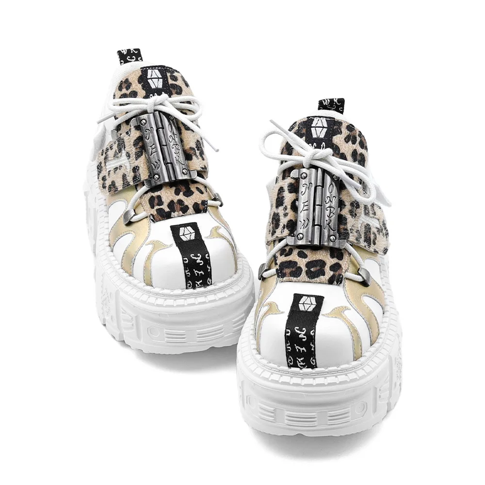 

Новые мужские и женские ботинки в стиле панк. Женская спортивная обувь. Мужская и женская мотоциклетная обувь на платформе со шнуровкой.