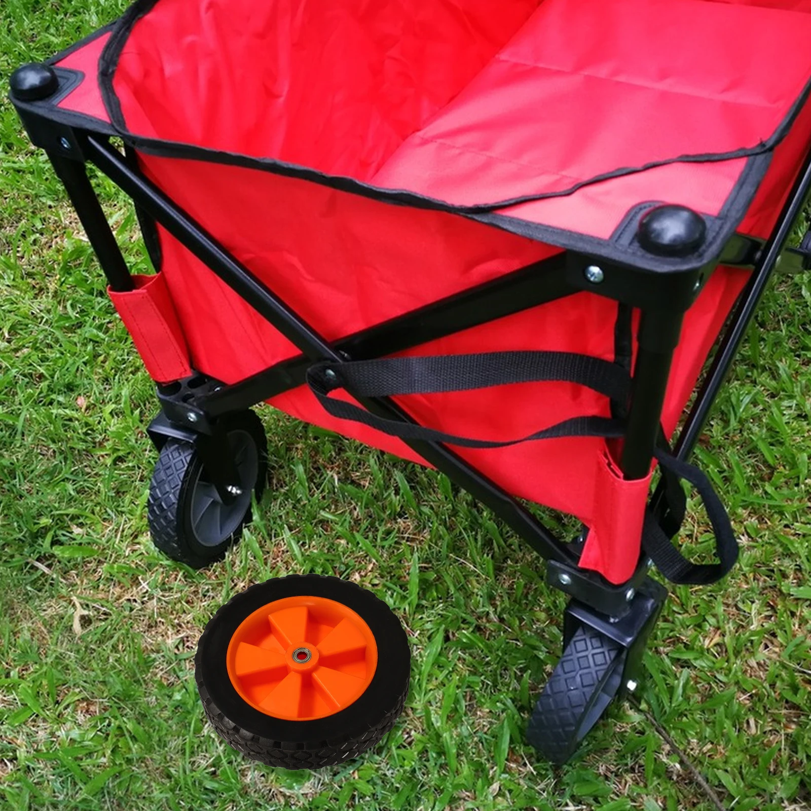 

7 Inch for Lawn Mower Durable Tires Balloon Caster Garden Cart Heavy Duty Fishing Gear Box Universal Fit