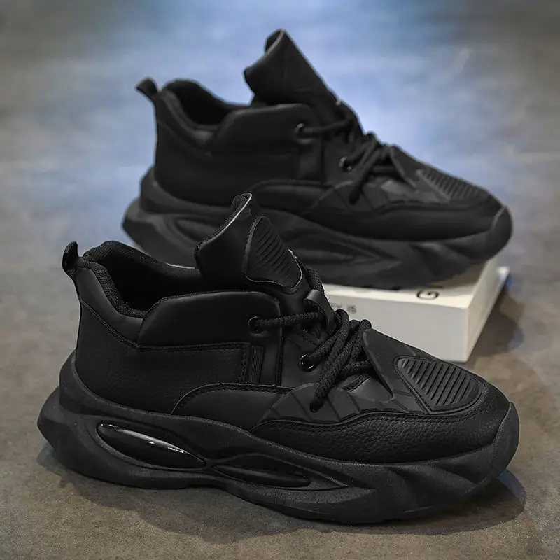 Men's Fashion Simple Cushioned Walking and Women's Running Shoes Sneakers Thick Sole, Lightweight and Breathable, Suitable for D