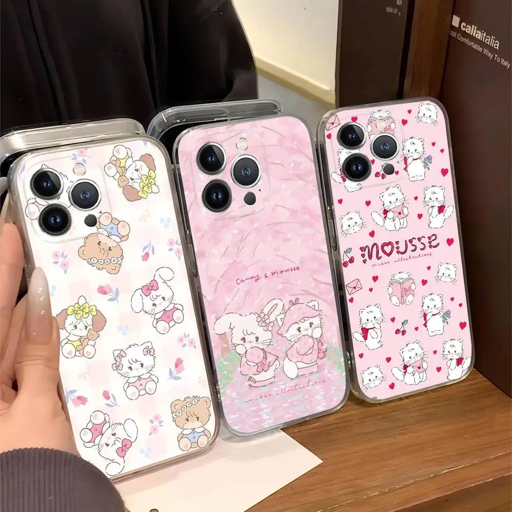 

M-Mikko Illustrations For IPhone 17 16 15 14 13 12 Mini 11 Pro Max Transparent Case