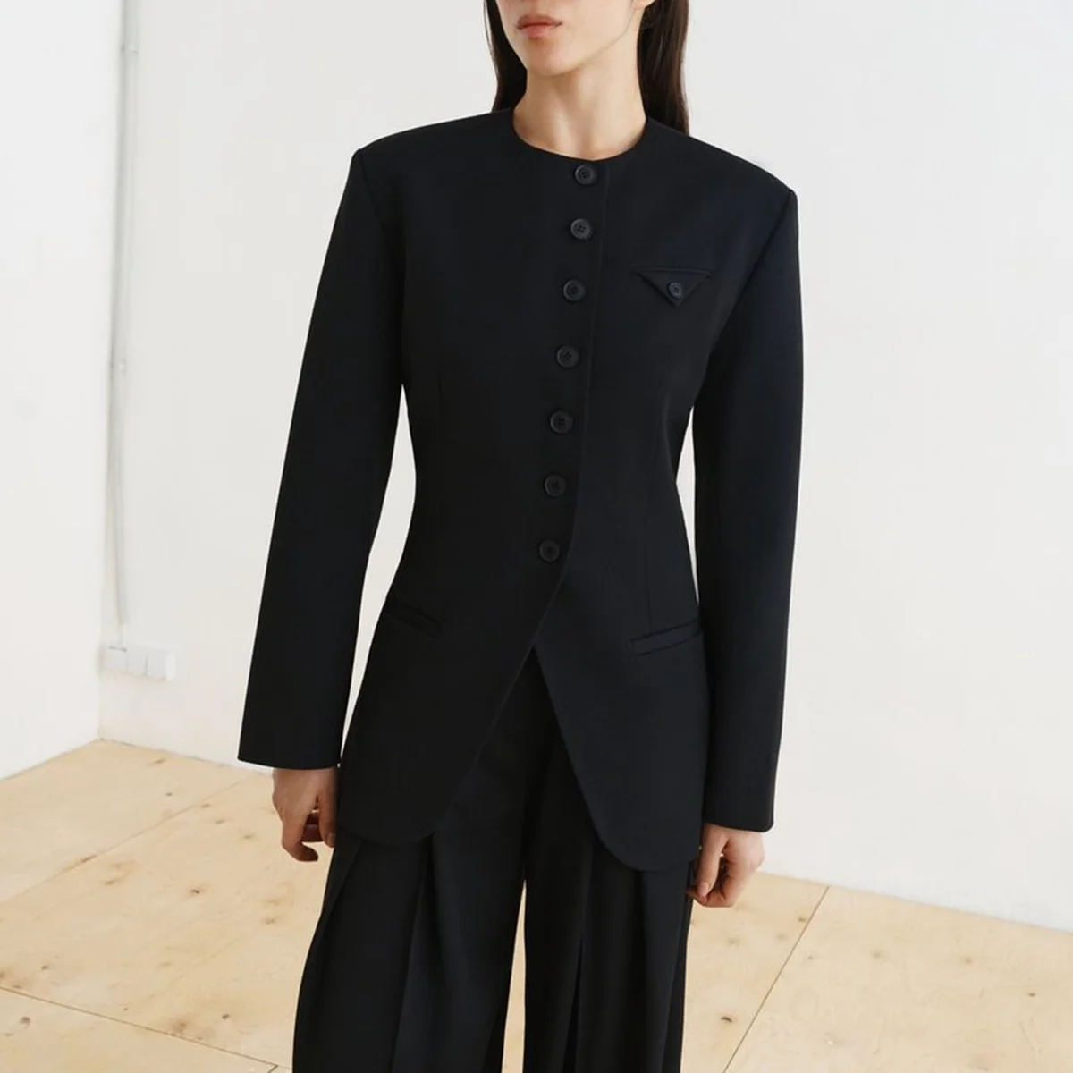 BJTZ 2026 เสื้อแจ็คเก็ตเบลเซอร์ทรงสลิมสำหรับผู้หญิงฤดูใบไม้ผลิฤดูใบไม้ร่วง - แฟชั่นหรูหราสำหรับออฟฟิศ ดีไซน์สมาร์ทแคชชวล เสื้อคลุมสำหรับเดินทาง