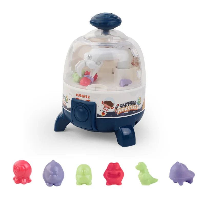 Mini Machine à Griffes de Beurre de Fusée Créative, Attrape-balle, Jeu de Bonbons, Jouets Manuels Interactifs de Bureau pour Bébé et Enfant