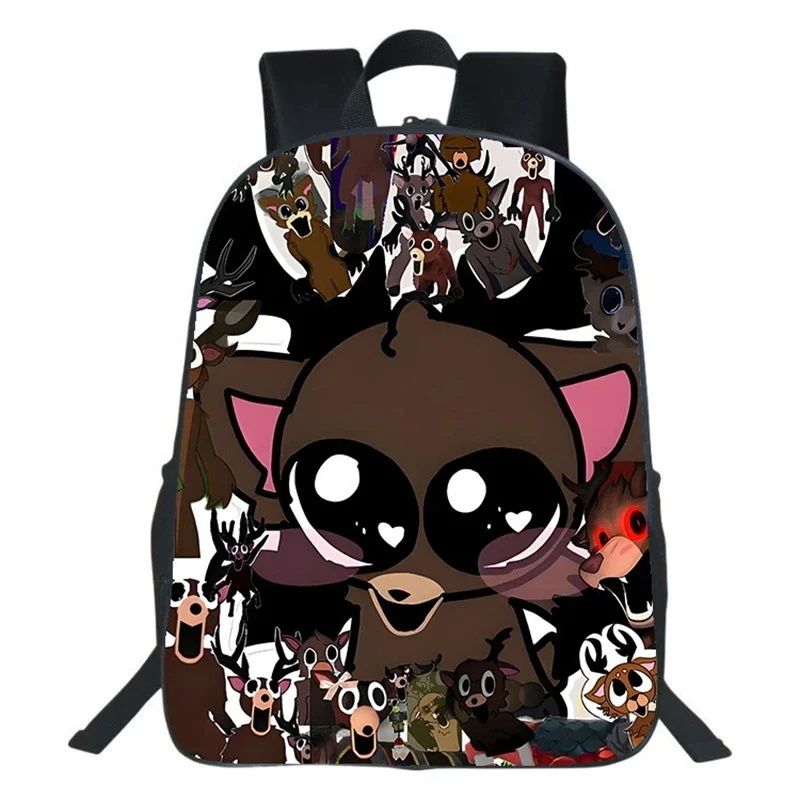 99 Nights In The Forest ゲームバックパック 40cm 学生スクールバッグ かわいいストラップリュックサック 子供ティーン向け コスプレ ハロウィンパーティーギフト