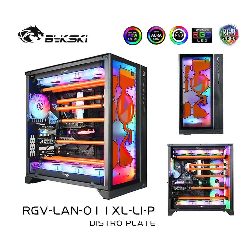 Bykski Distro Plate Reservior dla Lianli PC-O11 Dynamic Chassis RGV-LAN-O11XL-LI-P