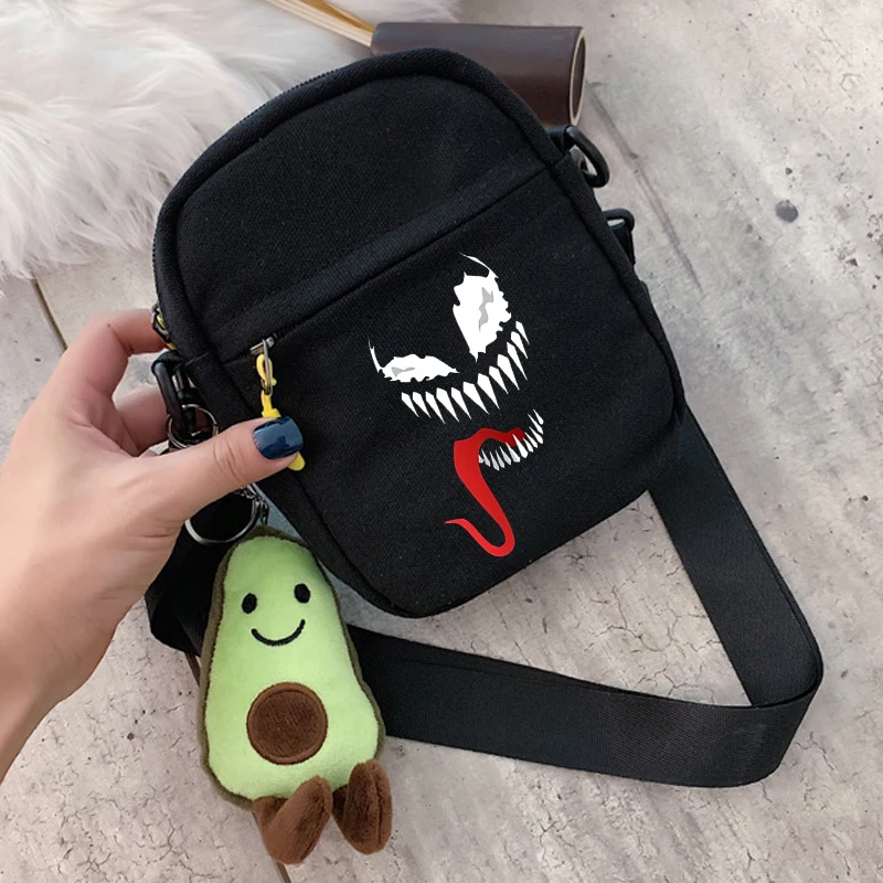 Venoms The Last Dance Shoulder Bag boys new Marvels Anime Expression Messenger Pouch Outdoor Sport Travel Wallet gift Hot sales