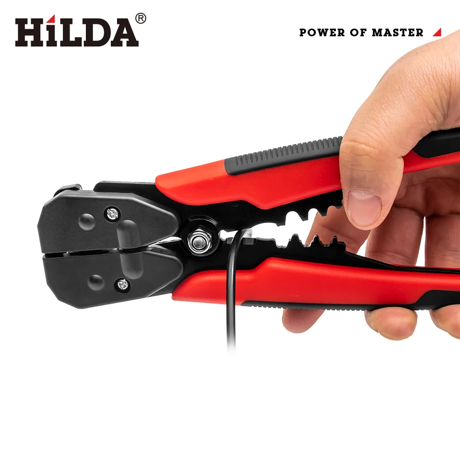 HILDA Crimper Cable Cutter Automatic Wire Stripper Multifunction Pliers for Wire Stripping Crimping Terminal 0.2-6.0mm²