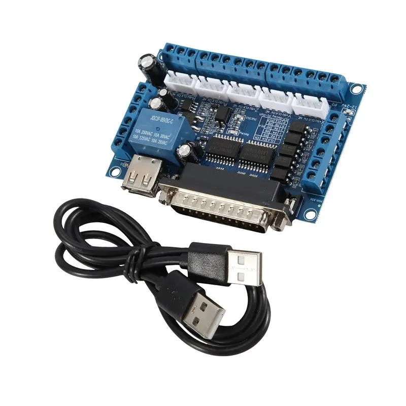 [novo-a08r】-placa-de-interface-mach3-para-maquina-de-gravacao-cnc-5-eixos-com-adaptador-optocoplador-e-driver-de-motor-de-passo-us