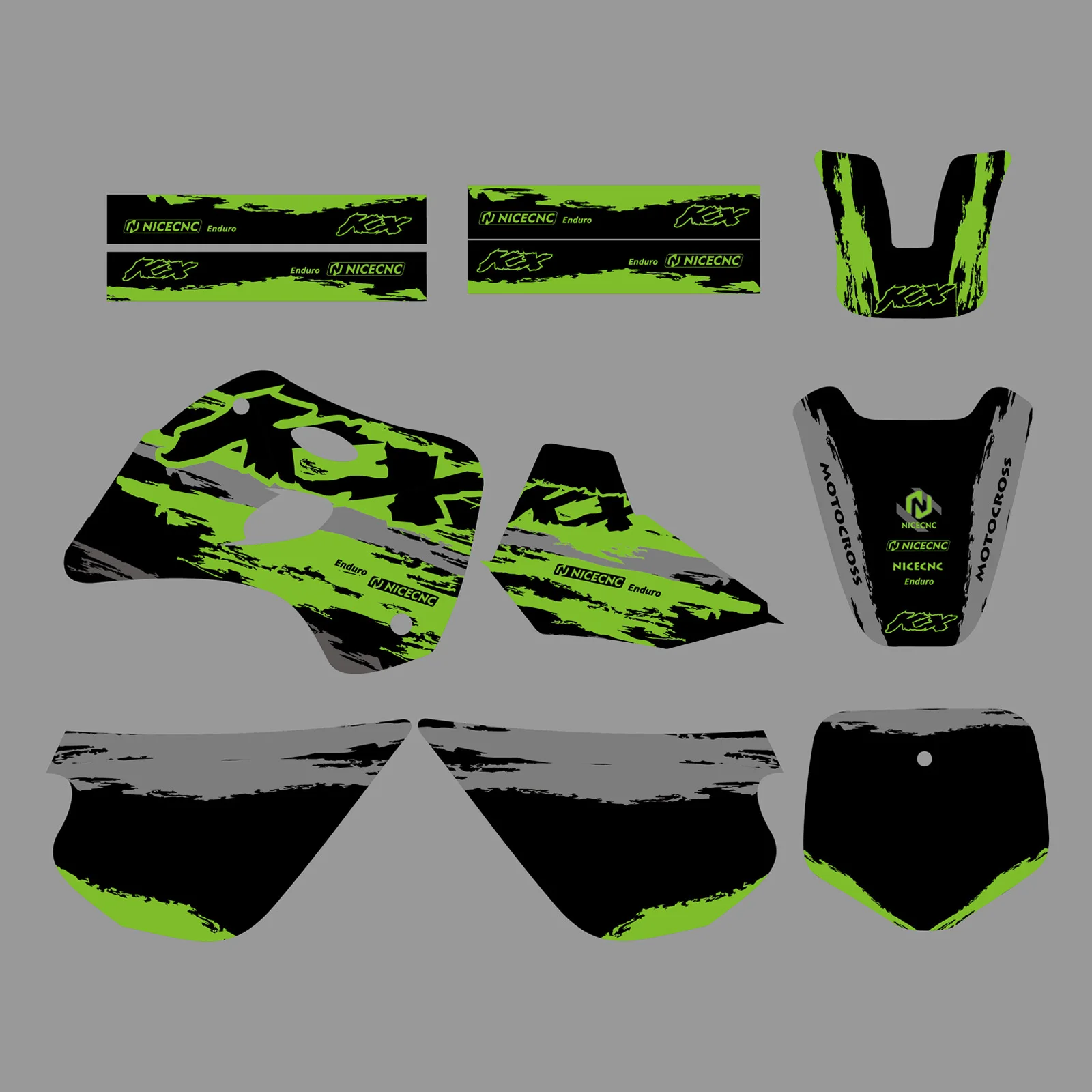 

NICECNC For Kawasaki KX 80 KX80 1994 1995 1996 1997 Motorcycle Fairing Graphic Backgounds Decals Stickers Kit Customize