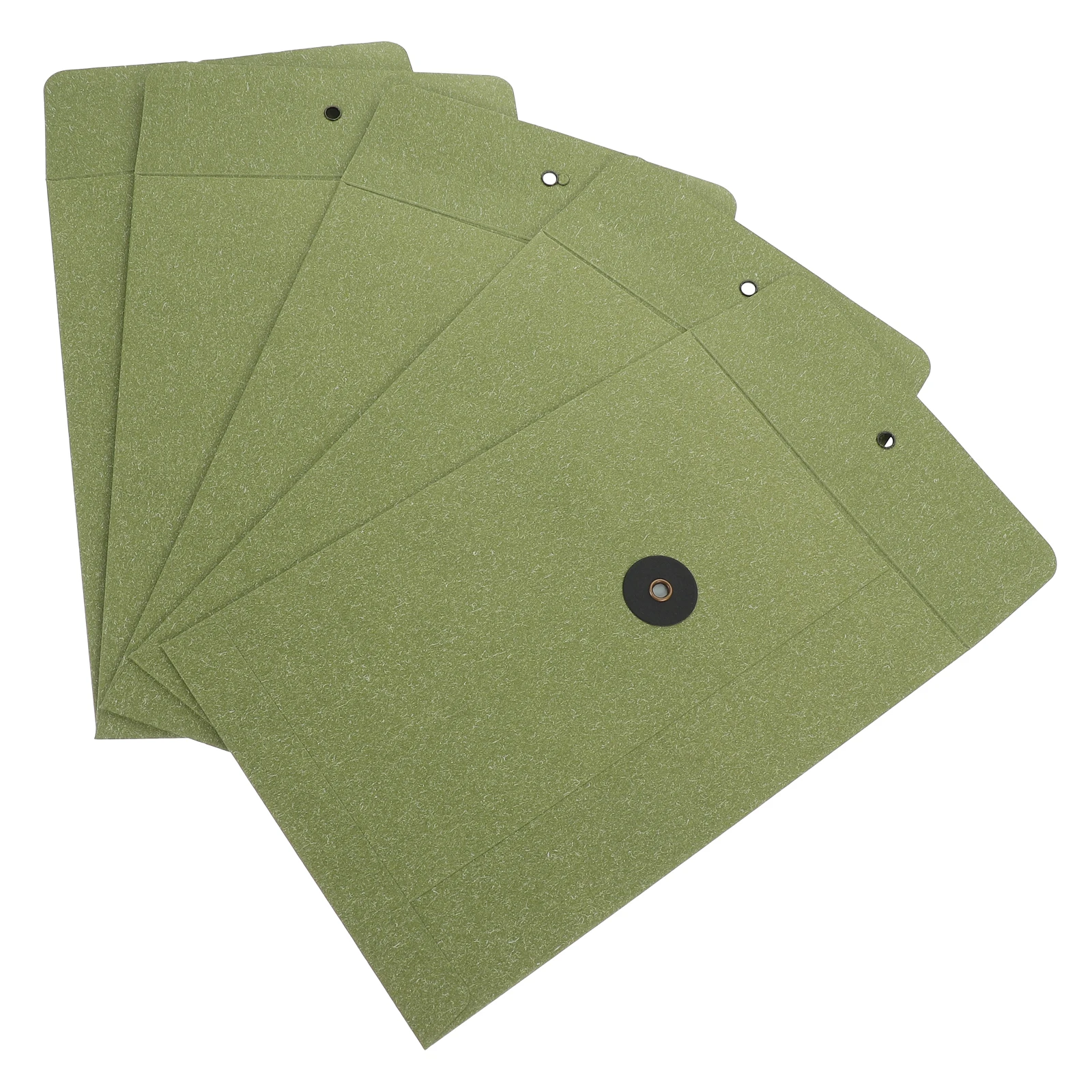 

5pcs Kraft Paper Vintage Letter Storage Pouches Multi-Functional File Document Holders Winding Closure Envelopes For Invitations