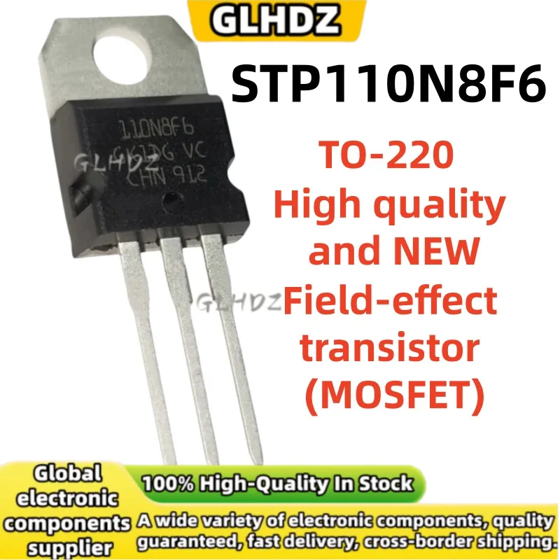 10-30PCS STP110N8F6 110N8F6 Field-effect transistor (MOSFET) TO-220 brand new in stock