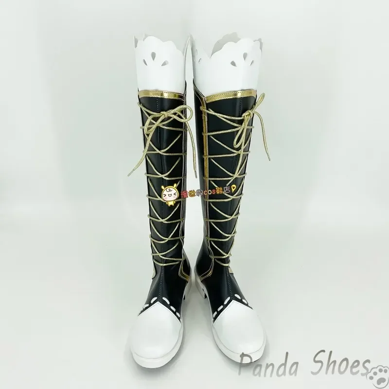 รองเท้าคอสเพลย์ของอายาเสะ เอลี เอริ จากอนิเมะ ลิฟ ไลฟ์ รองเท้าบูทสีน้ำเงิน คอสเพลย์ตัวละครเอลลี่ เอลิชิกะ จากอนิเมะ คิคิ เอ สำหรับงานคอนเวนชั่นและฮาโลวีน