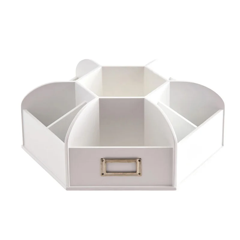 Large Capacity 360 Degree Rotating Pen Holder Desktop Office Stationery Storage Box with Rotatable Storage