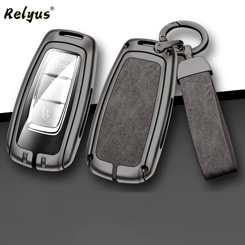 

Zinc Alloy Leather Car Key Case Cover Holder for Infiniti QX50 QX60 Q70L 2020 2021 Key Protector Shell Auto Interior Accessories