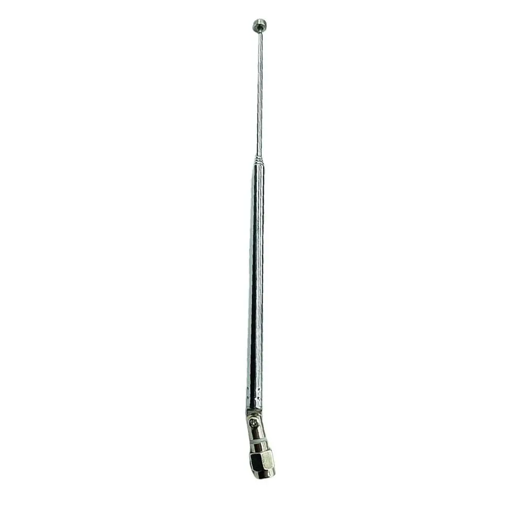 1Pcs 7104 7120 Telescopic Antenna 7 Sections Rotatable Radio TV Antenna SMA Male Connector Metal Antenna Rod
