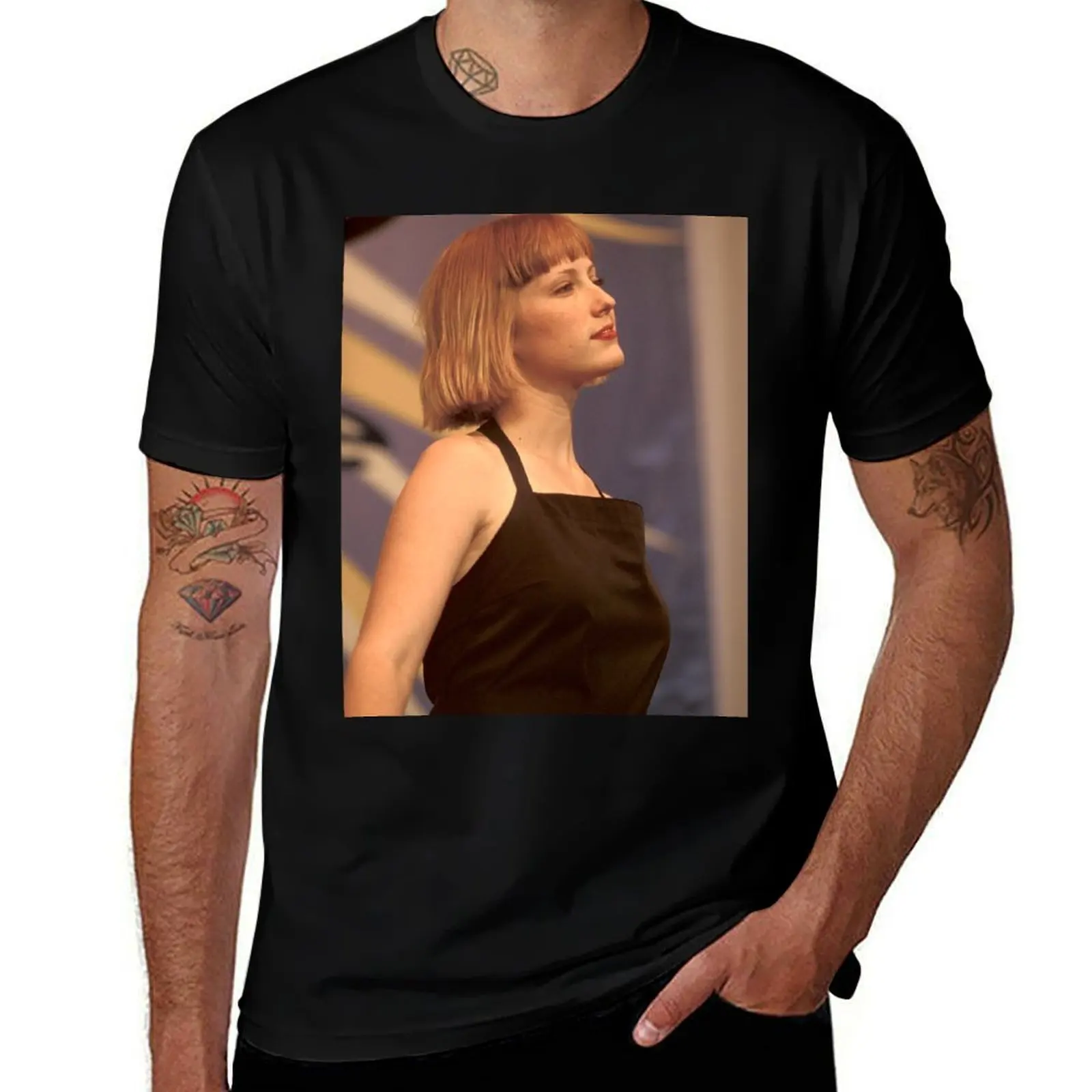 

Leigh Bingham Nash - Sixpence None the Richer - Photograph T-Shirt croswit shirt man street wear T-shirt men