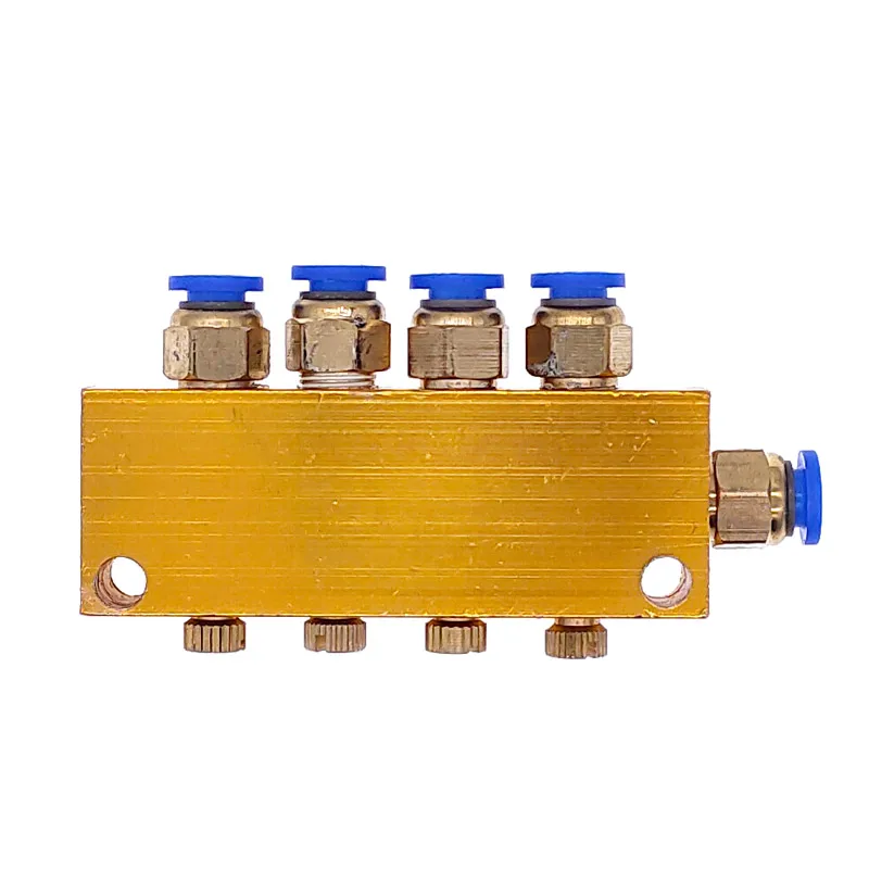Output Suitable For Central  Lubrication Pump System Separator 4mm 6mm 2/3/4/5/6/7/8/9/10/12 Way Adjustable Oil Distributor